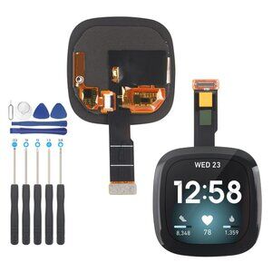 YWLRONG Screen Replacement for Fitbit Versa 3 FB511 / Fitbit Sense FB512 Watch